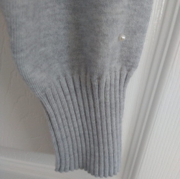 INC V-Neck Cardigan with Pearls Accent - Picture 7 of 7